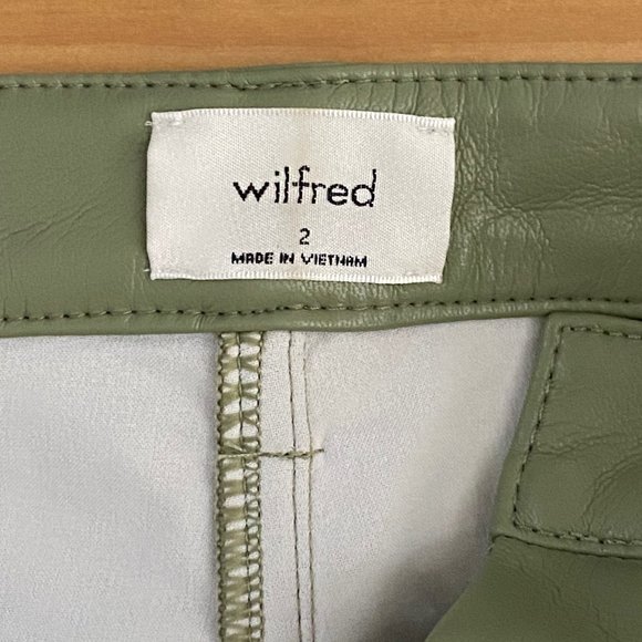 Wilfred Melina Vegan Leather Pant Sage Frost - Picture 12 of 14